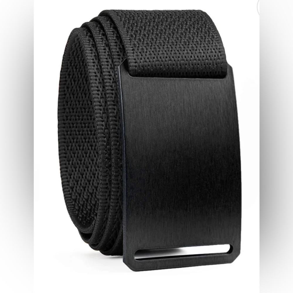 Men's Black Tactical Web Belt with Matte Buckle